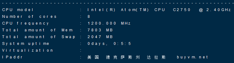 drServer – 美国达拉斯机房 – ATOM8核独服 – 月付$14插图