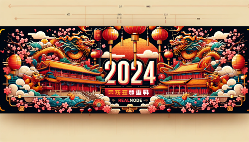 DALL·E 2023 12 31 14.43.51 A banner design incorporating the creative depiction of the year 2024 wit